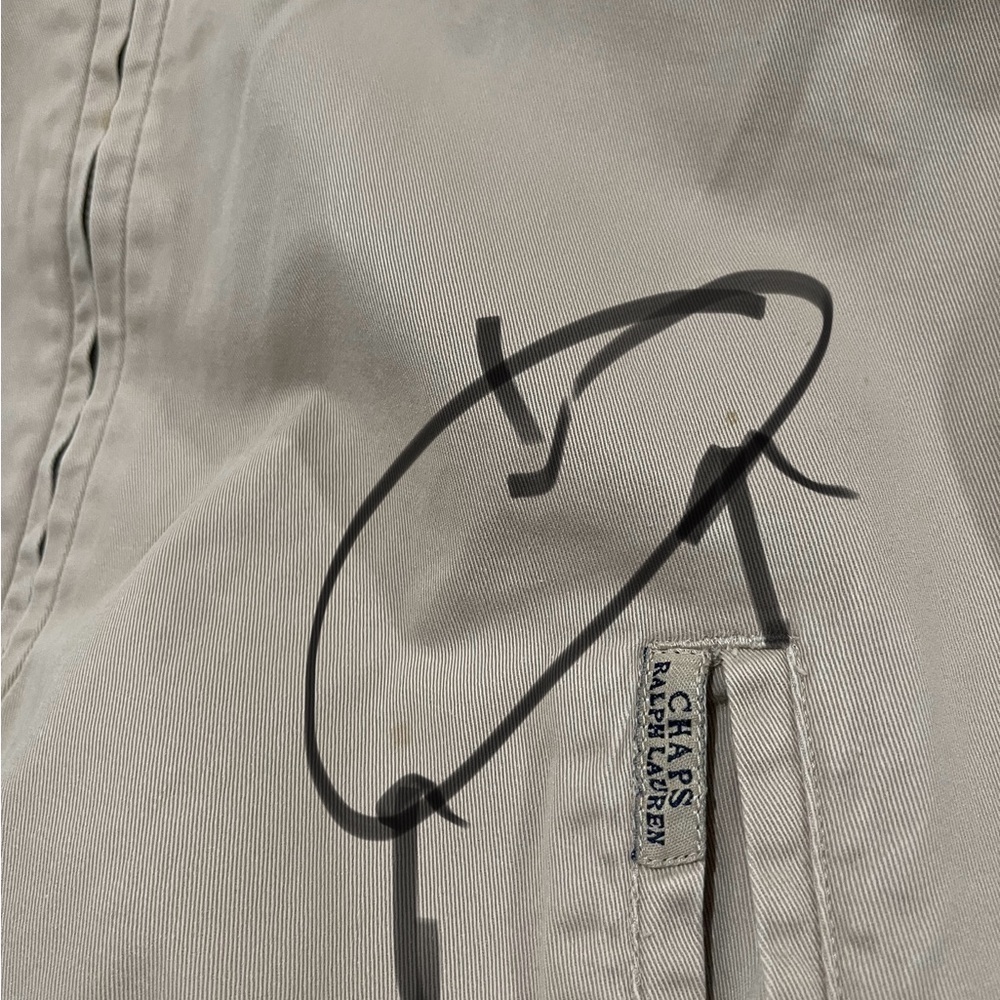 Vintage Chaps Ralph Lauren Men’s Zip Up Jacket tan size XL - Picture 14 of 14